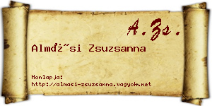 Almási Zsuzsanna névjegykártya