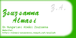 zsuzsanna almasi business card