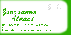 zsuzsanna almasi business card